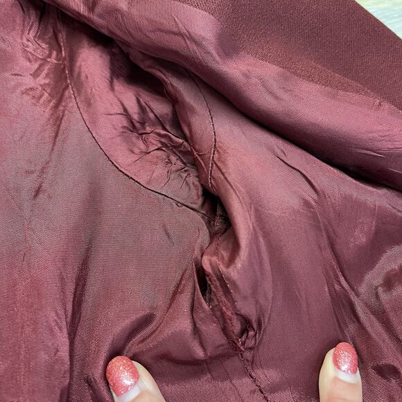 Vintage Levi’s Blazer Maroon Blazer Women’s Size 12 - M198 - Picture 9 of 12